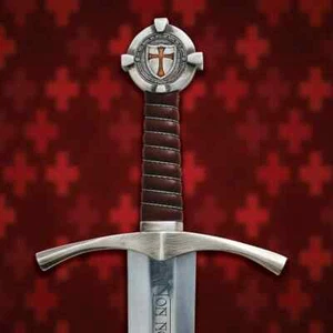 The Accolade Sword of the Knights Templar - Handmade Medieval Sword W/Scabbard - Picture 1 of 5