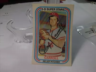 1976 Kellogg's 3-D Super Stars #6b - Clay Carroll VAR - Chicago White Sox 76-005 - Image 1 of 2