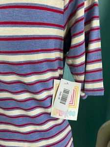 LuLaRoe - Julia - Red, White & Blue Stripes Dress - M - NEW with Tags!!! - Bild 1 von 4
