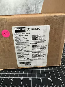 3M326C DAYTON AC Gearmotor Parallel, Single Output Shaft Shaded Pole TEFC 4.1 - Picture 1 of 5