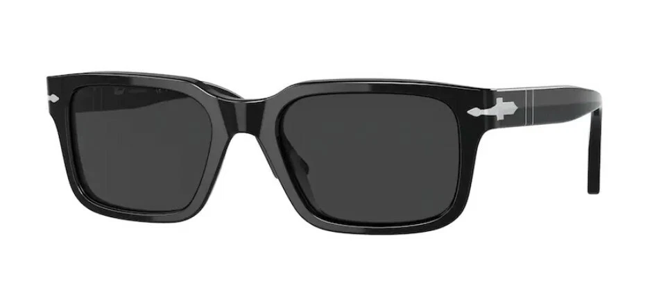 PERSOL PO3272S 95 48 Black Dark Grey Polarized Men's 55 mm Sunglasses