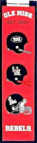 Ole Miss Rebels Retro Banner Wall Art - NCAA Cover