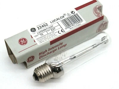 GE LU70/90/T12/27 High Pressure Sodium 70-Watt Tubular Lamp Light Bulb 70W T12 - Image 1 of 4