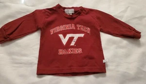 Virginia Tech Hokies Toddler L/S Shirt NCAA Football Sz 12M Made in USA - Picture 1 of 5