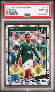 2023-24 PANINI DONRUSS FIFA | DIAMOND #176 ENDRICK RC PSA 10 - Bild 1 von 2
