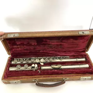 Vintage Rare Guy Humphrey Silver Plated Flute Made in Italy With Case - Picture 1 of 11