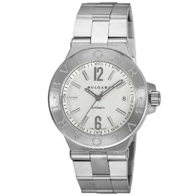 Bvlgari Diagono Silver Men's Watch - DG40C6SSD