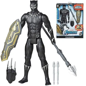 Black Panther Figurine Articulated Avengers Titan Heroes Series 30Cm & Accessory - Picture 1 of 9