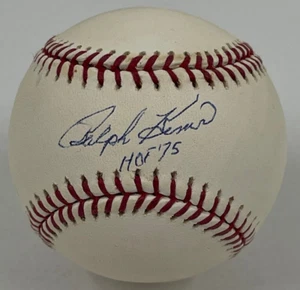 RALPH KINER SIGNED OFFICIAL MAJOR LEAGUE BASEBALL HOF 75 CLEVELAND INDIANS - Picture 1 of 1