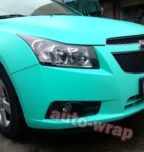 12" x 60" Car Flat Metallic Matte Finish Vinyl Wrap Sticker Lake Green Film AC - Imagen 1 de 5