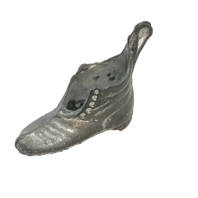 Sapato vintage Monopoly 1961 Game Token Piece Metal jogando homem substituto - Imagem 1 de 3