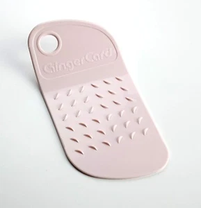 Gingercard Light Pink For Grating Fresh Ginger Hassle Free Easier Than Chopping - Picture 1 of 1