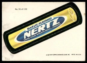 1979 Topps Wacky Packages (2nd Series Rerun) #91b Nertz - Bild 1 von 2