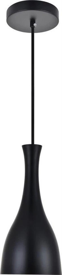 Traditional Aiken Black Aluminum Pendant Light - Image 1 of 1