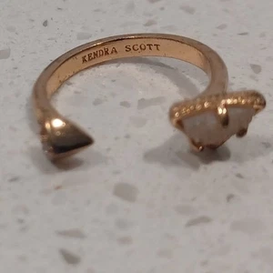 KENDRA SCOTT Open Ring Rose Stone - Picture 1 of 5