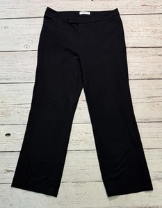 Coldwater Creek Black Natural Fit Dress Pants Straight Wide Leg Women’s Sz P8 - Picture 1 of 20