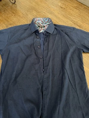 Jared Lang Men’s Short Sleeve Button Down. Blue XL - Image 1 of 4