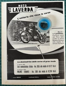 Rara Pubblicità Moto LAVERDA La dominatrice delle Corse di gran fondo 1953 - Foto 1 di 1