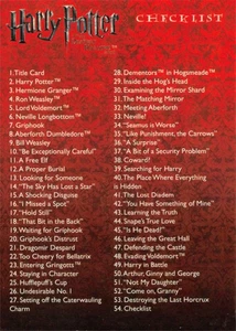 CHECKLIST / 2011 Artbox Harry Potter Deathly Hollows Part 2 BASE Card #54 - Picture 1 of 2
