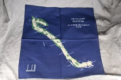 VTG souvenir handkerchief map of the Old Course at St Andrews Alfred Dunhill Cup - Image 1 of 4