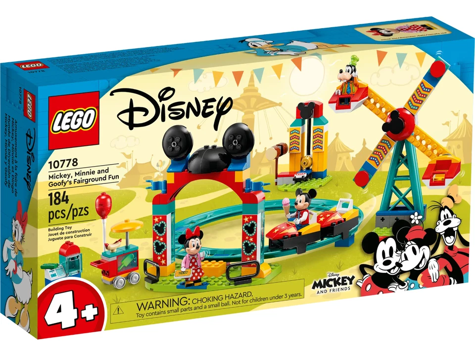 LEGO Disney 10778 Mickey, Minnie and Goofy's Fairground Fun New Factory Sealed - Image 1 of 3