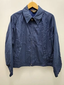Chaqueta cortavientos Sears para hombre abrigo M azul algodón mezcla de polietileno vintage - Imagen 1 de 9