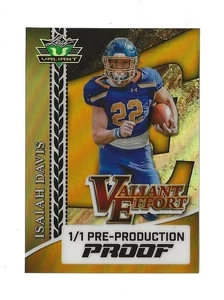 2024 Leaf Valiant Football ISAIAH DAVIS Pre-Production Proof NY JETS RC #1/1 - Bild 1 von 2