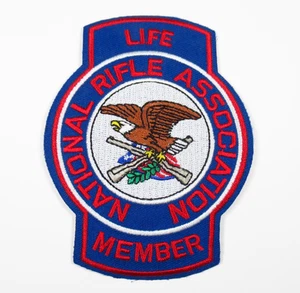 NRA Life Member patch vintage embroidered eagle sew on - Picture 1 of 6