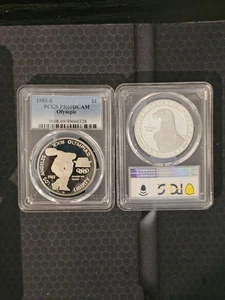 1983-S $1 OLYMPIC PROOF SILVER DOLLAR (DISC THROWER) PCGS PR69 DCAM - Picture 1 of 1