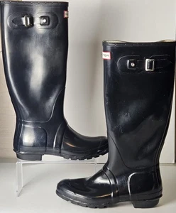 Hunter Original hohe Damen-Regenstiefel – schwarz – Größe 8M/9F - Bild 1 von 21