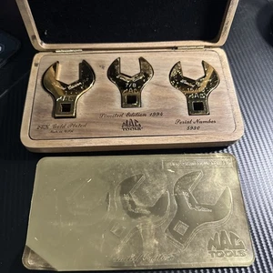 Mac Tools Limited Edition 1994 ,24K Gold Plated Crowfoot Wrench Set# 5930 READ - Picture 1 of 11