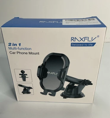 Cell Phone Holder for Car RAXFLY Windshield Air Vent Car Phone Mount 360 Degre - Image 1 of 4