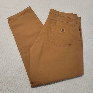 Carhartt Hose Herren 36 x 31 B72 braun Duck Canvas Workkear Dungaree  - Bild 1 von 12