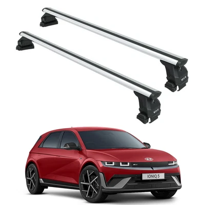 Barras transversales techo normal plateado para Hyundai ioniq 5 2022-2024 Foto 1 de 4