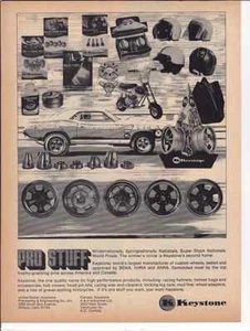 1971 PLYMOUTH CUDA PRO STOCK / SOX & MARTIN  ~  ORIGINAL KEYSTONE WHEEL AD - Picture 1 of 1