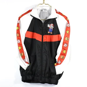 NINTENDO SUPER MARIO Small Zip Windbreaker Jacket Retired Adult Youth Unisex - Picture 1 of 12