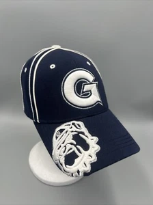 Georgetown Hoyas Top Of The World One Fit Hat, Early 2000s Cap NCAA Blue & White - Picture 1 of 11