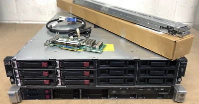 HP DL360p Gen8 2x E5-2660 128GB HP D2600 3.6TB 15K 6G SAS Storage Configuration - Image 1 of 2