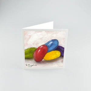Jelly Beans - Square High Quality 312gsm Blank Greetings Cards - Picture 1 of 4