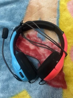 Auriculares para juegos con cable LVL40 con micrófono para Nintendo Switch - azul/rojo Foto 1 de 4