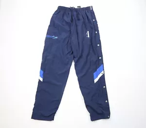 Vtg 90s Diadora Soccer Mens Medium Spell Out Color Block Lined Tearaway Pants - Picture 1 of 14