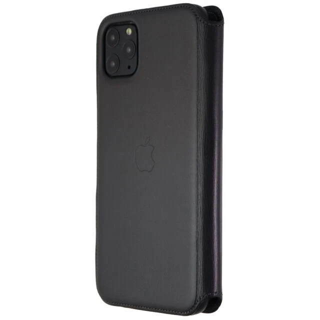 Original Apple Folio Leather Case for iPhone 11 Pro Max Black MX082ZM/A - Image 1 of 1