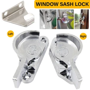 2-12Pcs Safe Lock Flat Handle Window Sash Lock T Shape Sliding Window Latch Lock - Picture 1 of 15