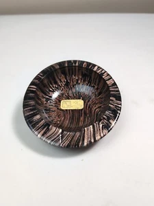 V Nason Murano Venitian black copper Glass Ashtray - Picture 1 of 5