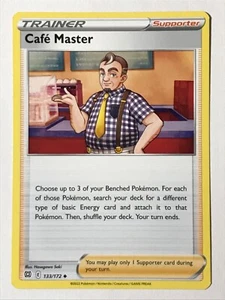 Cafe Master 133/172 Uncommon Brilliant Stars Pokemon NM/M Pack Fresh - Picture 1 of 4
