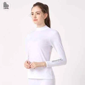 UPF50+ Sunscreen Women  Baselayer Summer Long Sleeve Ice Silk Quick-dry Sports - Picture 1 of 12