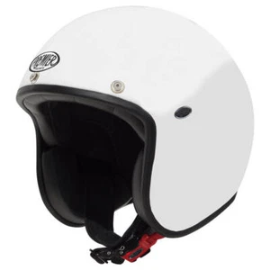 Premier Clásico U8 Carbono Sintético Motocicleta Casco Abierto Blanco Brillante - Imagen 1 de 1