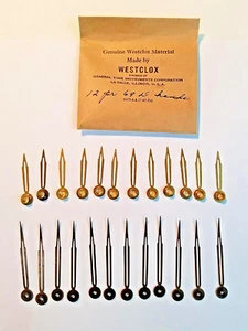 Vintage Original WESTCLOX Uhrzeiger, 12 Paar, neu - Bild 1 von 2