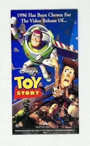 Folleto VHS 1996 vintage de Disney - Toy Story - Imagen 1 de 9