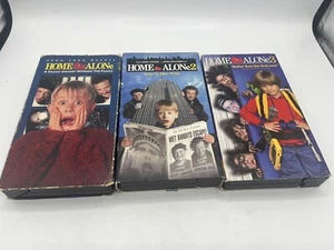 Home Alone 1, 2, & 3 VHS Movie Lot (1991, 1992, 1997) Macauley Culkin Trilogy - Picture 1 of 9
